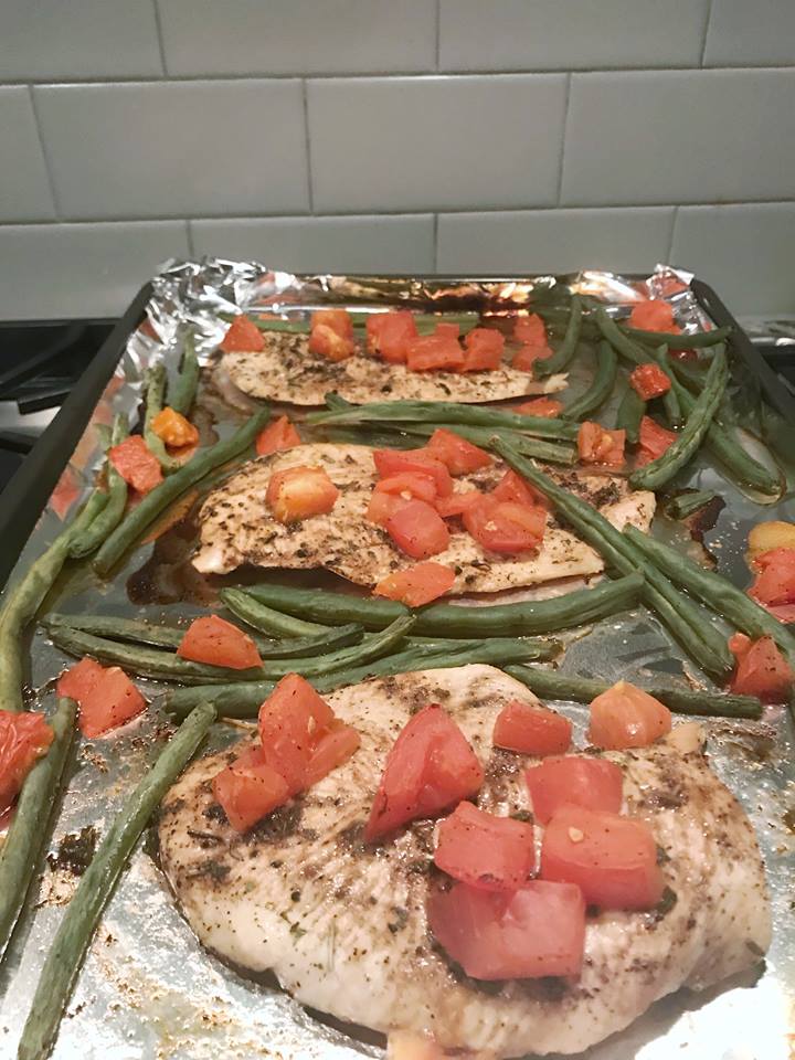 Balsamic Honey Sheet Pan Baked Chicken