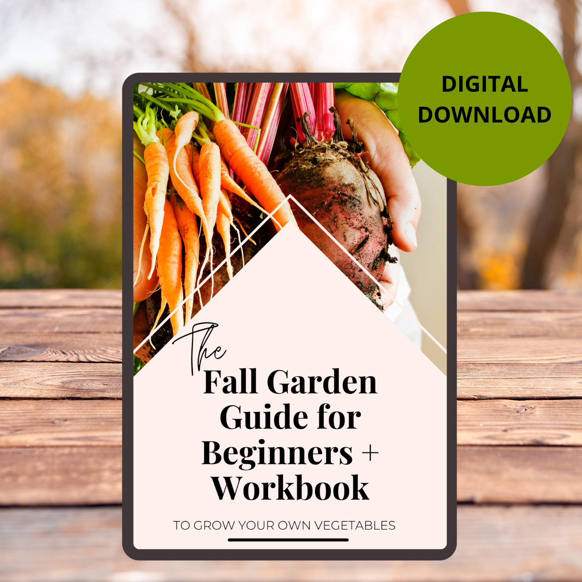 Fall Garden Guide & Planner Workbook – Seasonal Gardening Journal + Printable Worksheets