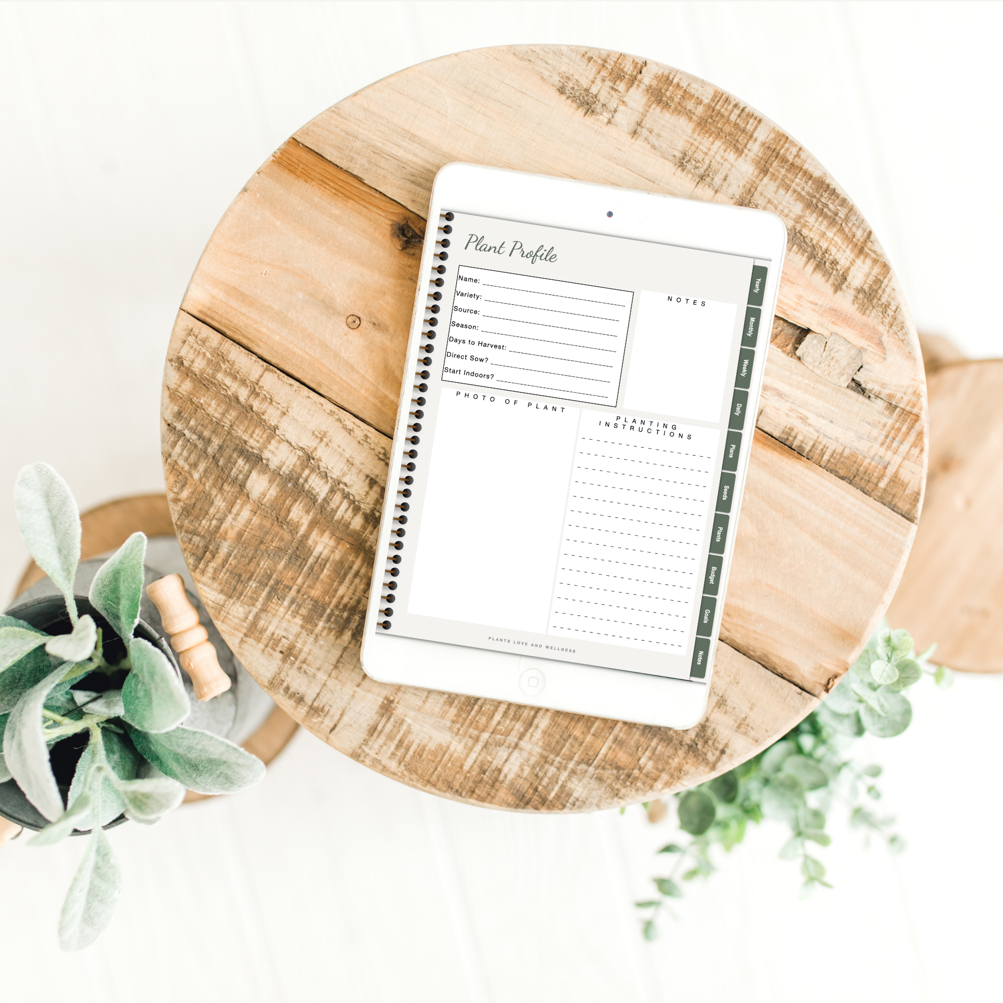 Digital Garden Planner – Illustrated & Minimalist Tablet Versions | Gardening Journal for GoodNotes & Notability - Image 5
