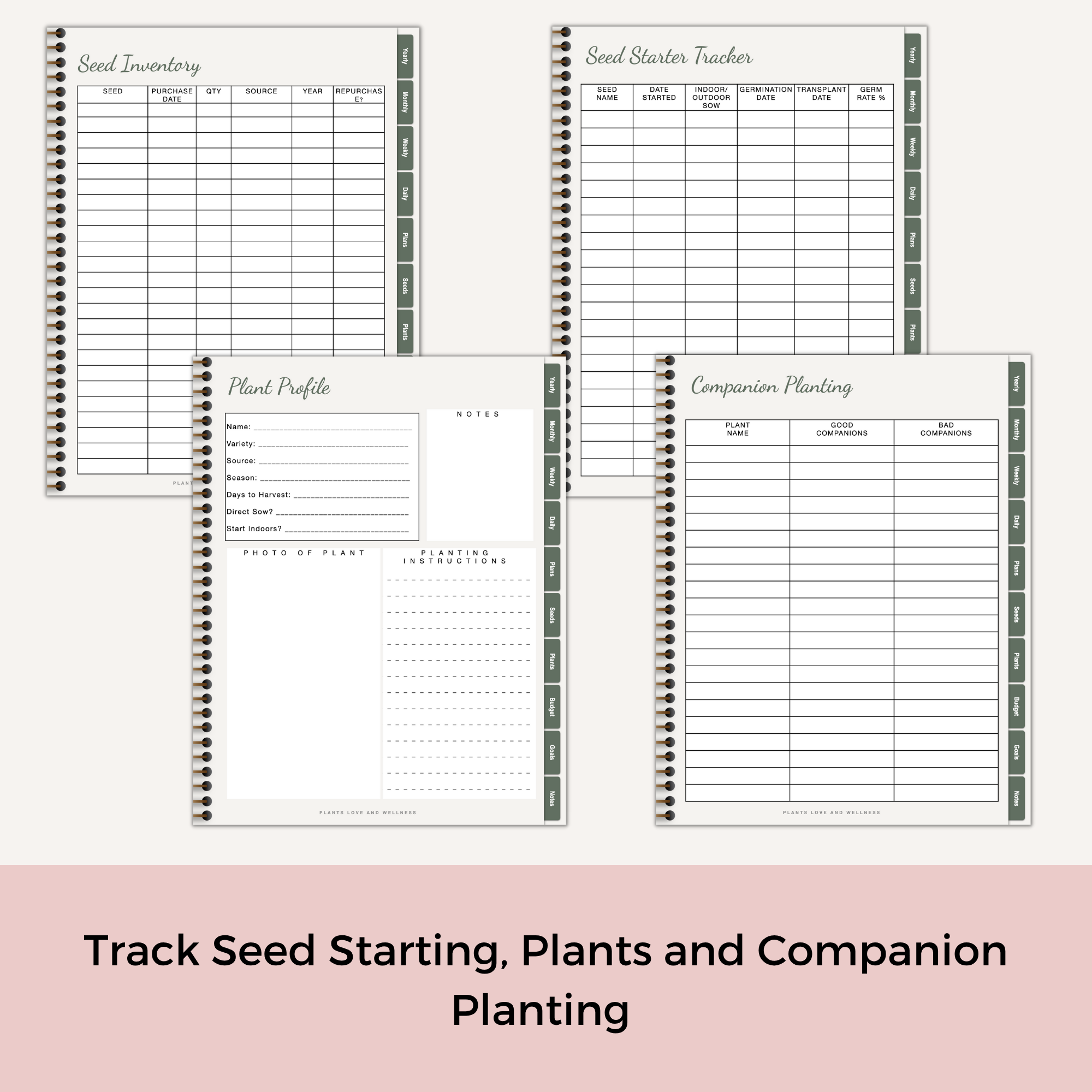 Digital Garden Planner – Illustrated & Minimalist Tablet Versions | Gardening Journal for GoodNotes & Notability - Image 6