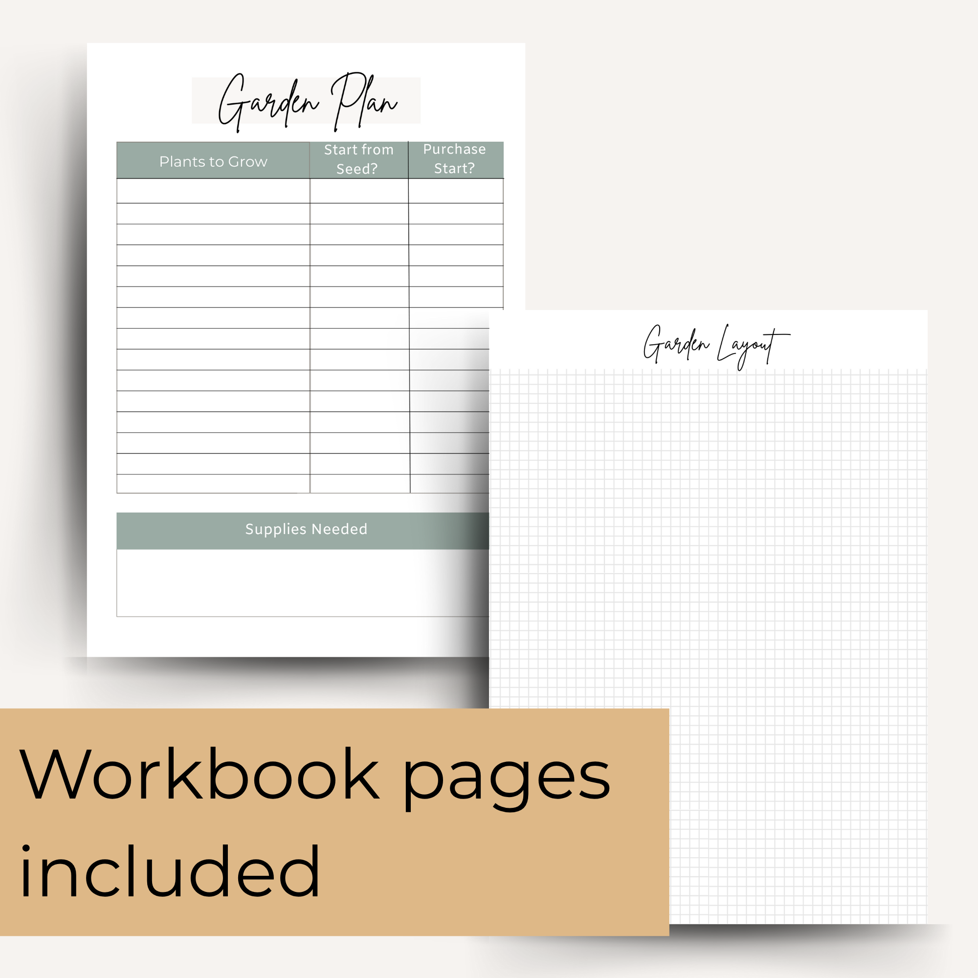 Fall Garden Guide & Planner Workbook – Seasonal Gardening Journal + Printable Worksheets - Image 3