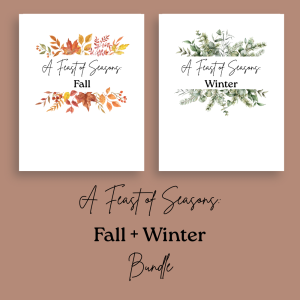 A Feast of Seasons; Fall and Winter Charlotte Mason Nature Study Bundle for Grades 3–5 (Printable PDF)